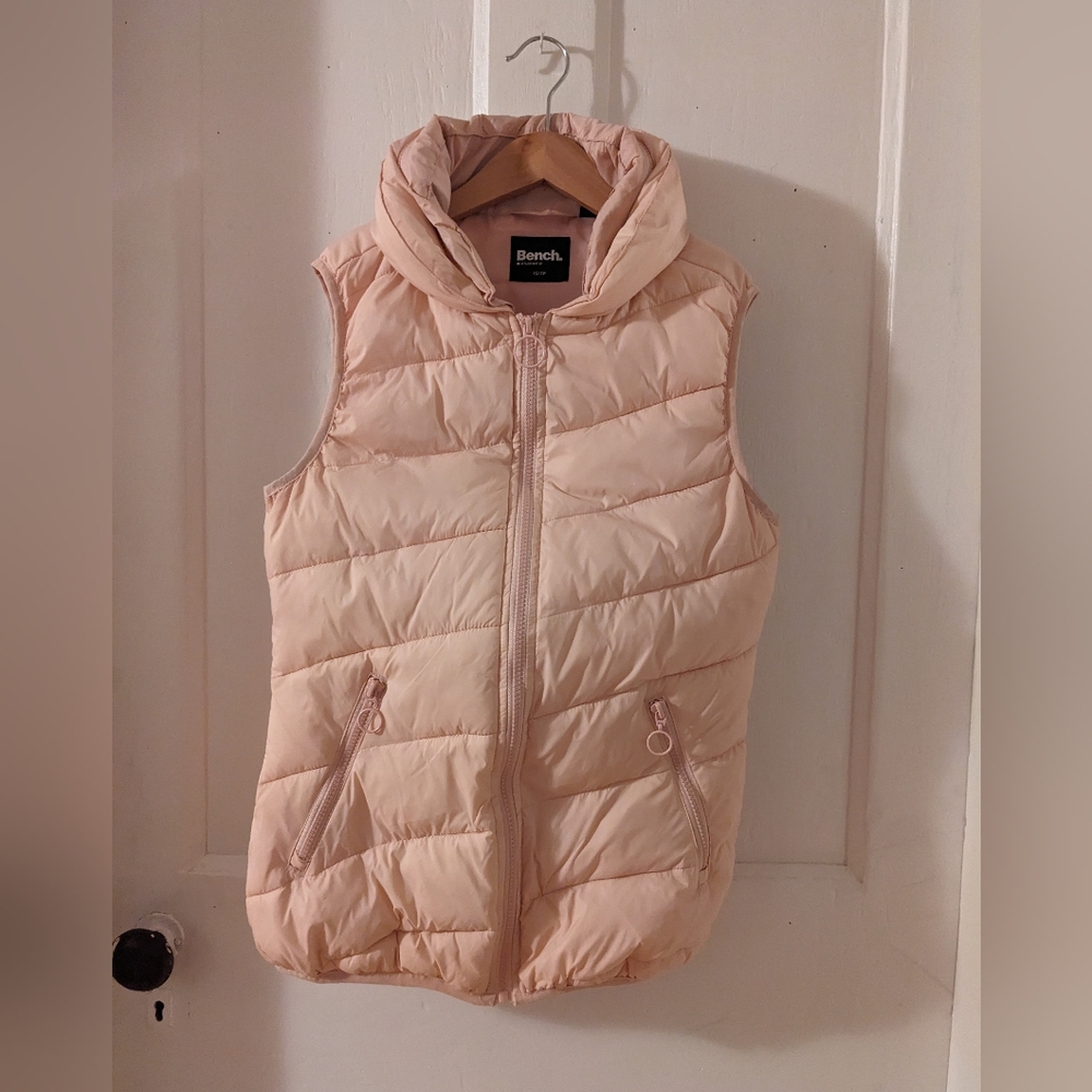 Pink puffy Bench vest
